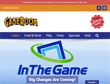 Tablet Screenshot of gameroomsawgrass.com
